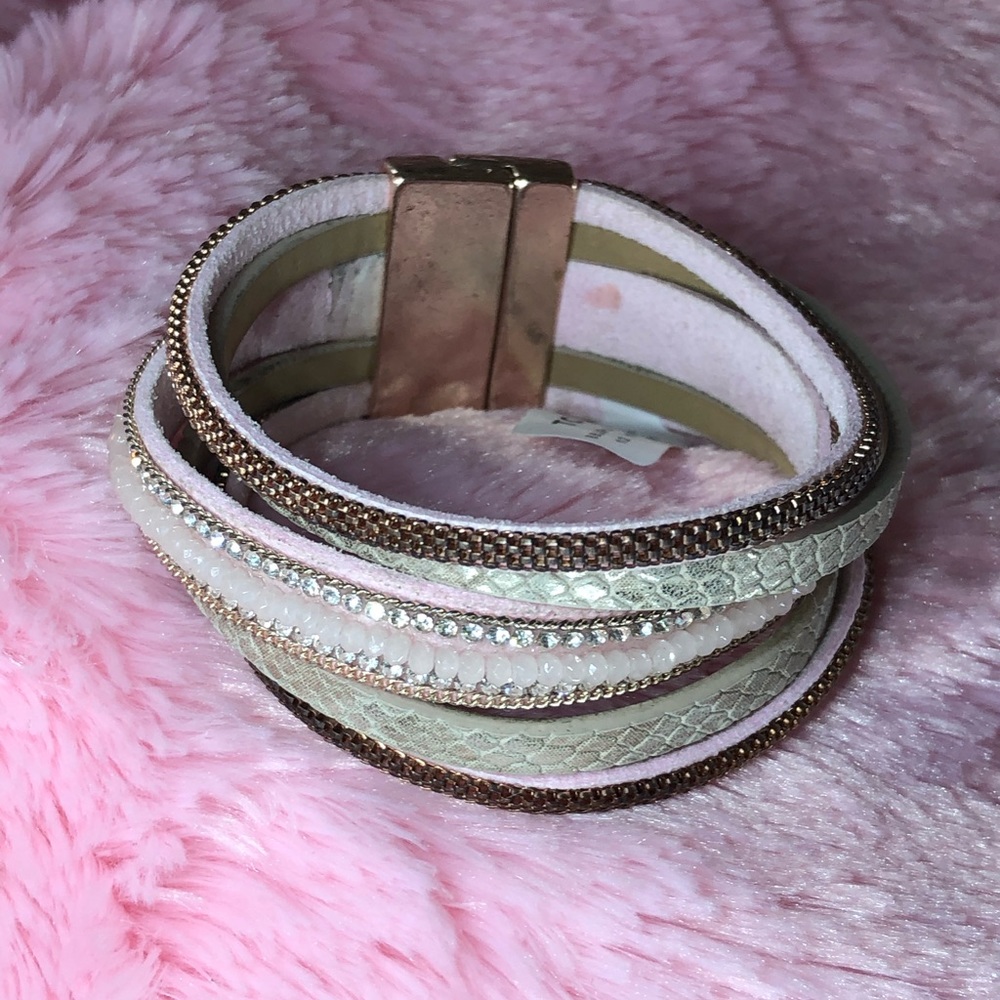 Torrid Blush Rose Gold Magnetic Cuff Bracelet NEW
